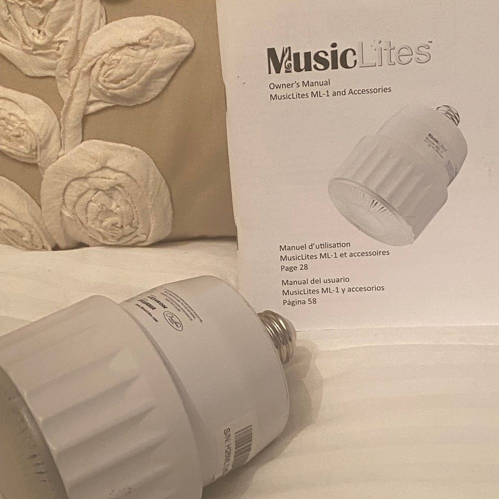 Three MusicLites Light Bulbs and Three Transmitters